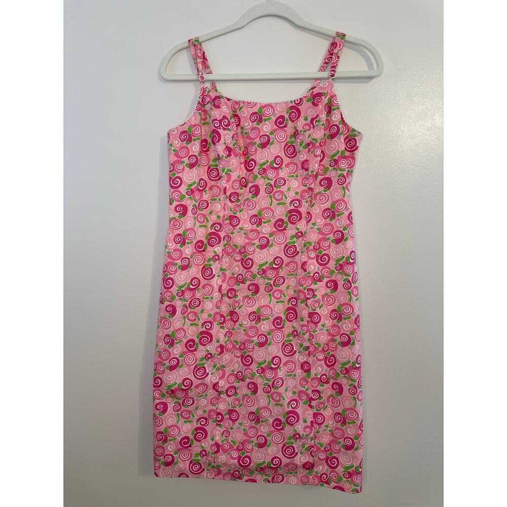 Vintage Y2K Lilly Pulitzer Iced Pink Rolls Royce Snail Preppy Resort Size 10